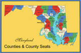 Another map of Maryland's counties for print or download.