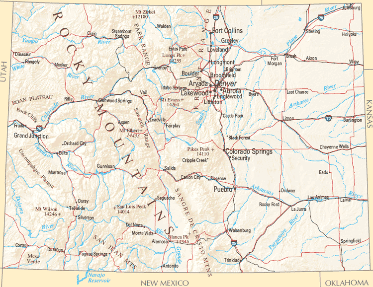 Free Printable Maps: Colorado Highway Map PrintFree