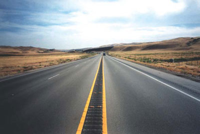 Photo of a California road.