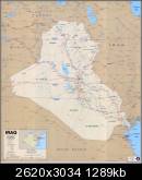 A detailed map of Iraq by the CIA.