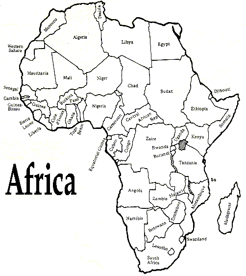 Free Printable Maps Printable Africa Map Print for Free