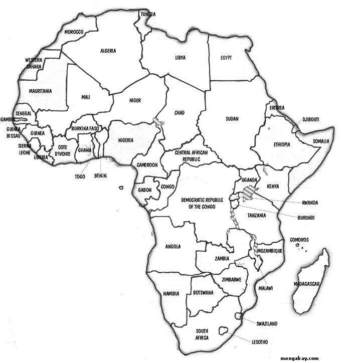 Free Printable Maps: Printable Africa Map Print for Free